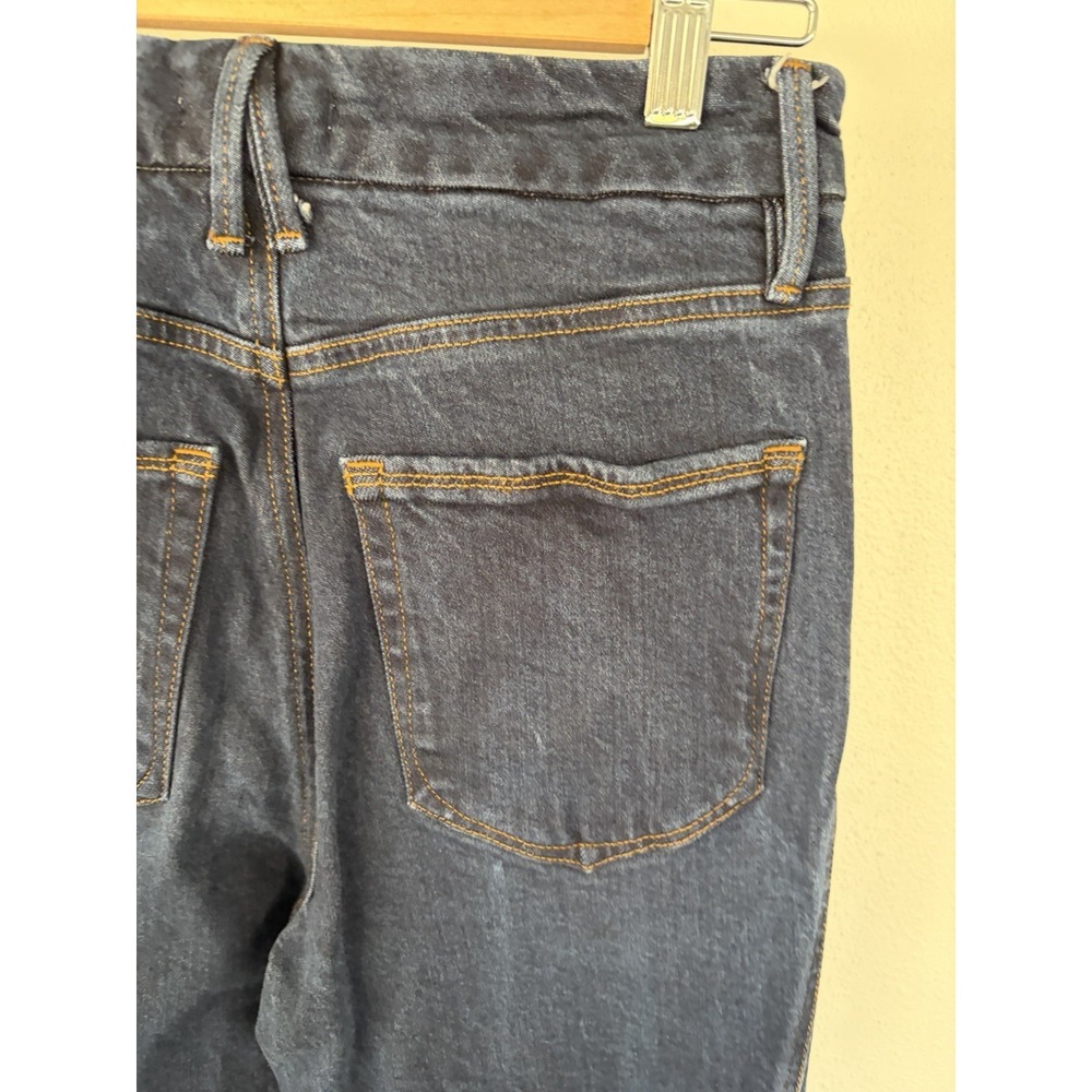 Good American Jeans Women's 4/27 Good Curve Straight Super High Rise Dark Wash - Picture 6 of 9